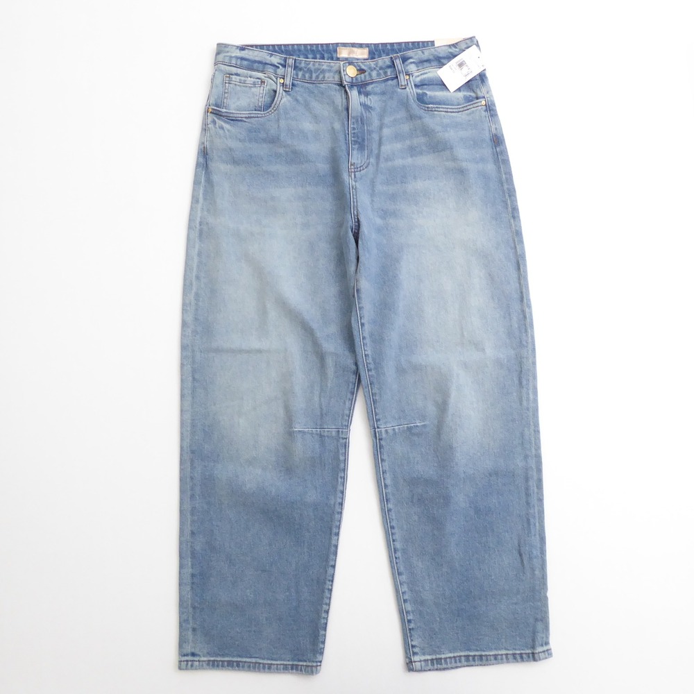 KUT from the Kloth Women Ashton Barrel Leg Jeans Light Blue High Rise 12